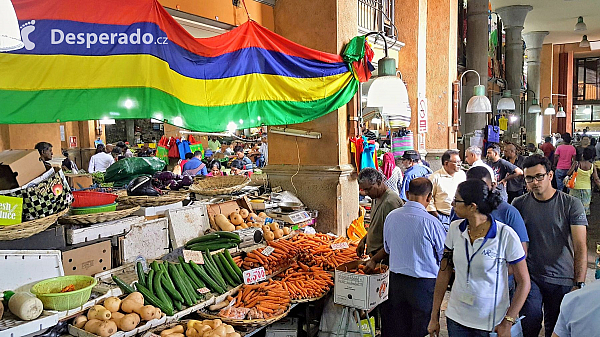 Centrální trh v Port Louis (Mauricius)