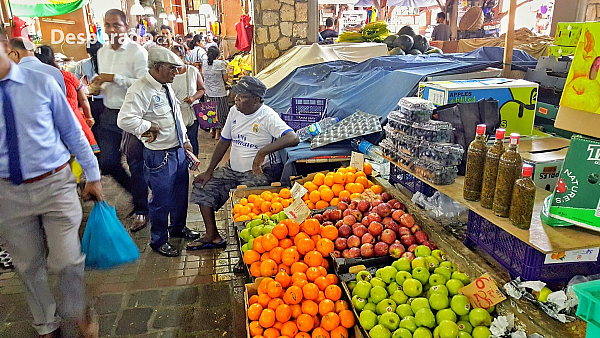 Centrální trh v Port Louis (Mauricius)