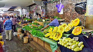 Centrální trh v Port Louis (Mauricius)