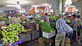 Centrální trh v Port Louis (Mauricius)
