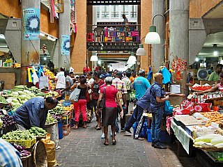 Centrální trh v Port Louis (Mauricius)