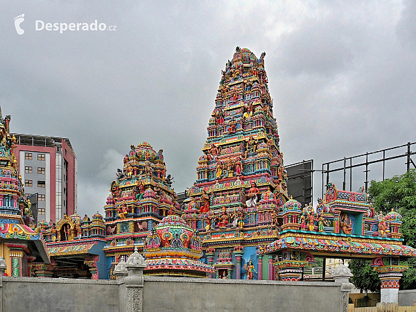 Hinduistický chrám v Port Louis (Mauricius)