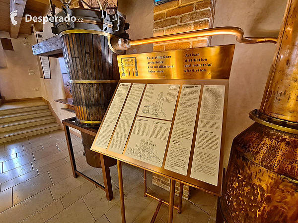 Poli Museo della Grappa v Bassano del Grappa (Veneto - Itálie)