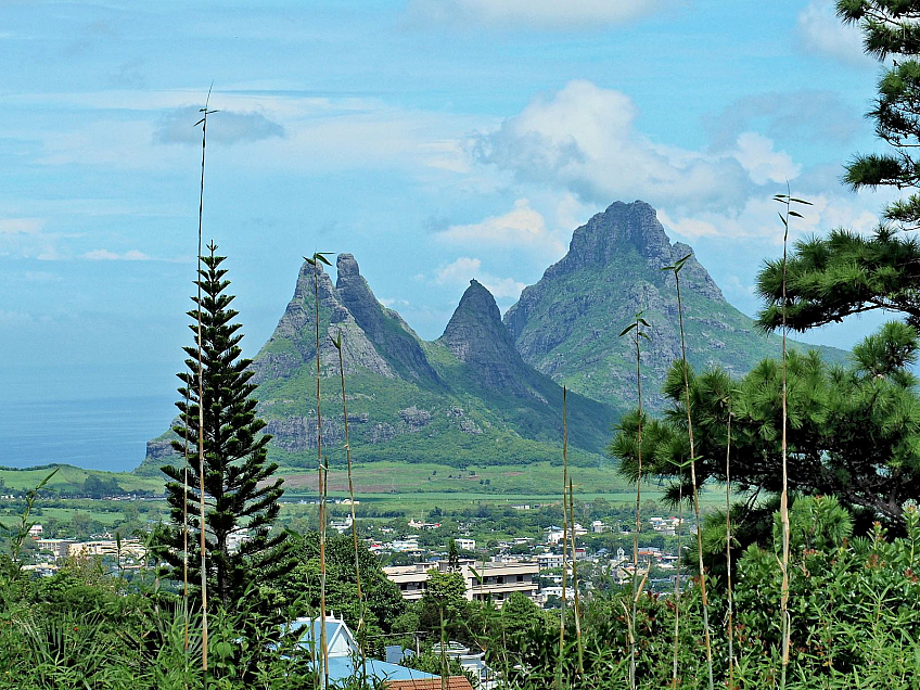 Výhled z vulkánu Trou aux Cerfs (Mauricius)