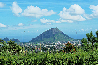 Výhled z vulkánu Trou aux Cerfs (Mauricius)