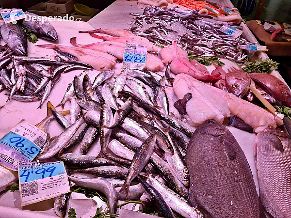 Mercado San Augustín v Granadě (Andalusie - Španělsko)