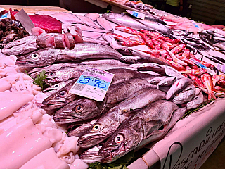 Mercado San Augustín v Granadě (Andalusie - Španělsko)
