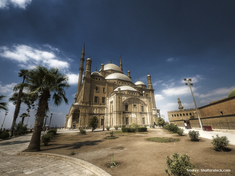 Mešita v Citadele v Káhiře (Egypt)