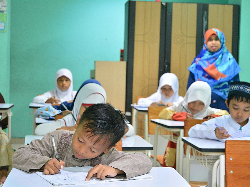 Děti ve škole (Indonésie)