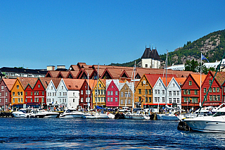 Typické skandinávské město (Norsko)
