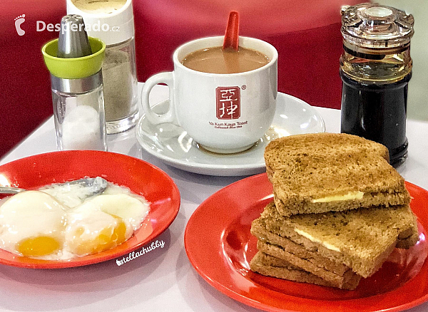 Nejoblíbenější jídla v Singapuru - Kaya Toast a vajíčko na měkko