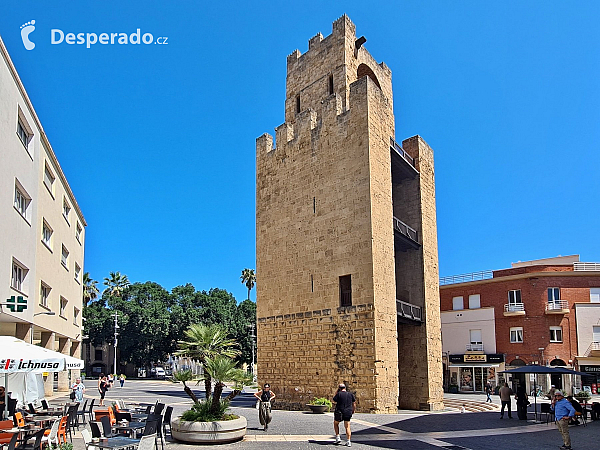 Torre di Mariano II. v Oristano (Sardinie - Itálie)