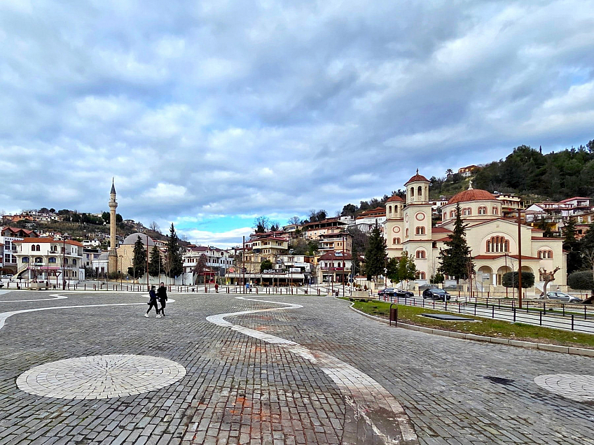 Náměstí s náboženskými stavbami (Berat, Albánie)