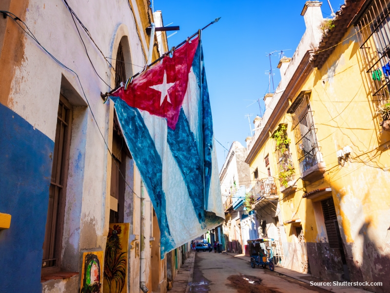 Kubánská vlajka (Kuba)