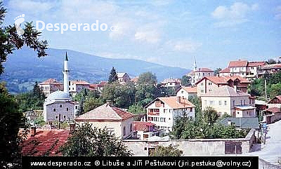 Pohled od pevnosti v Travnik (Bosna)