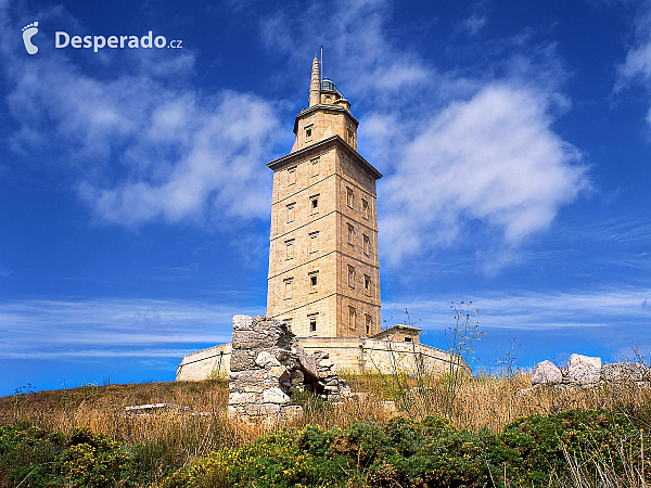 Maják Herkulova věž v A Coruña (Galicie - Španělsko)