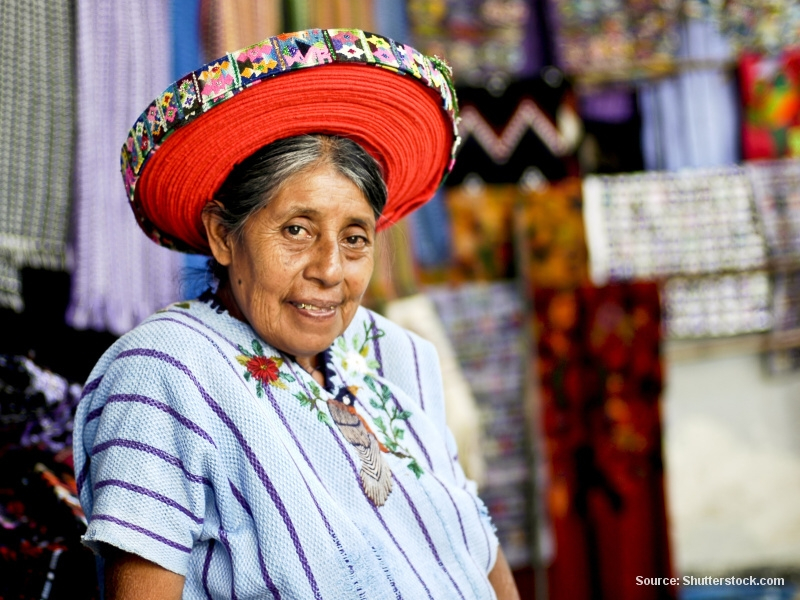 Prodavačka na tržišti (Guatemala)
