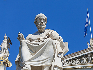 Antická socha v Řecku