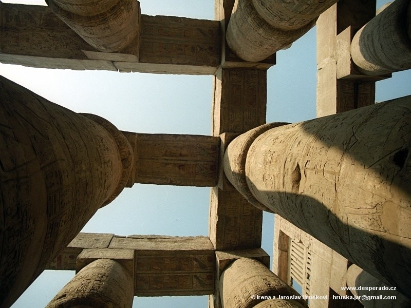 Amonův chrám Karnak v Luxoru (Egypt)