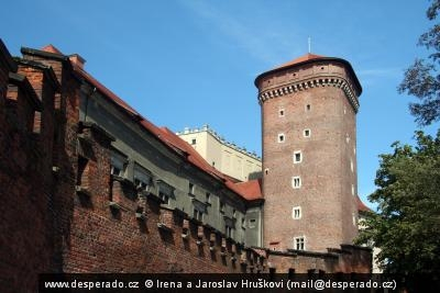 Hrad Wawel v Krakově (Polsko)