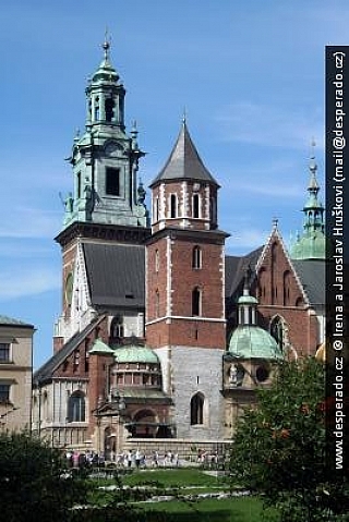 Hrad Wawel v Krakově (Polsko)