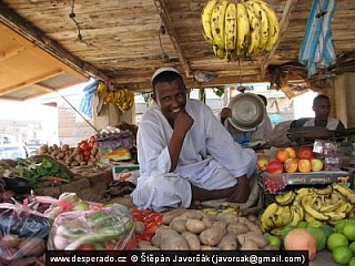Prodavač na arabském trhu