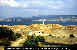 Bunkry na pobřeží poloostrova Gallipoli (Turecko)