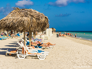Pláž ve Varadero (Kuba)